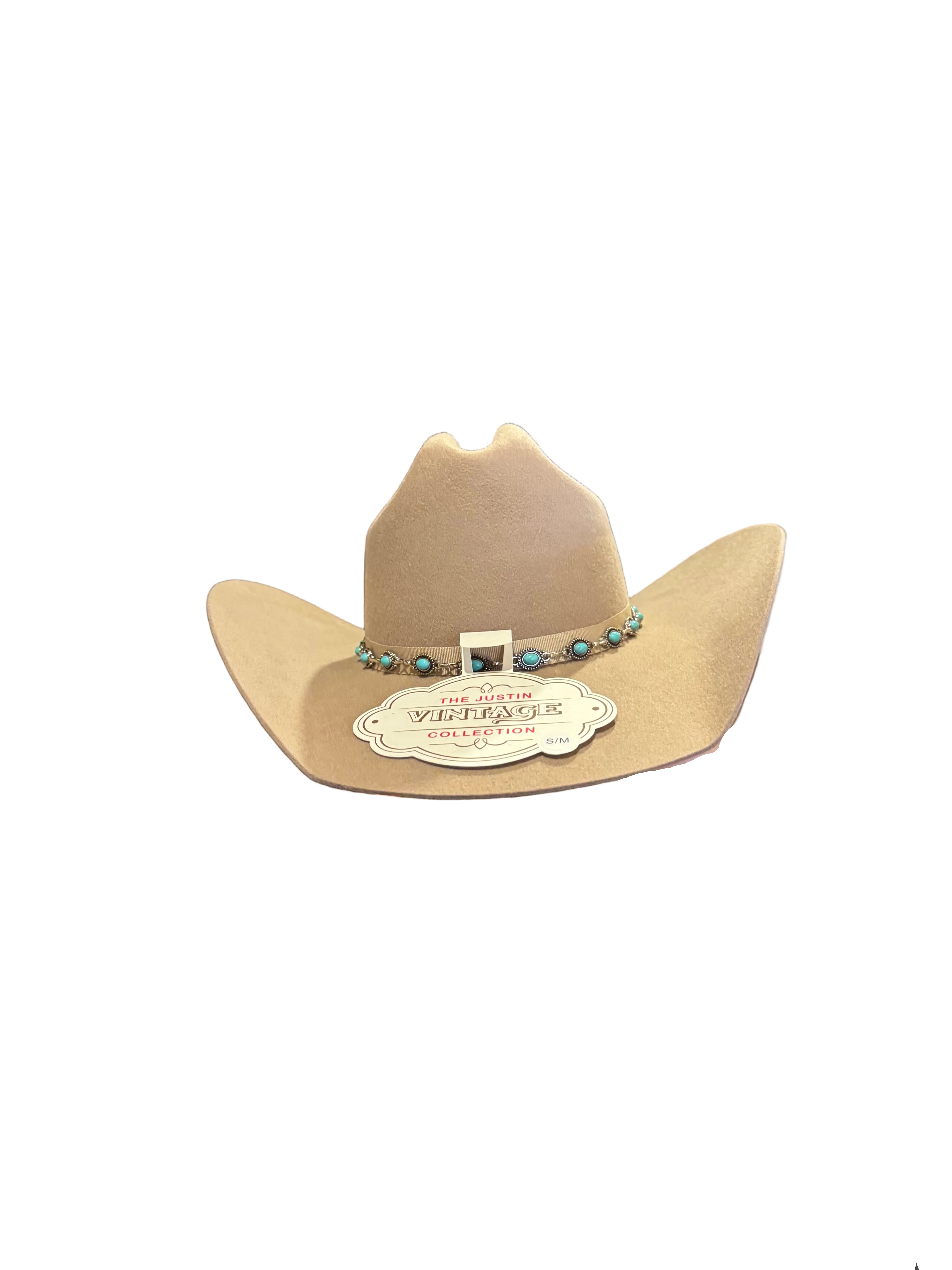 Justin 2X Honky Tonk Vintage Hat Fawn JUS11766