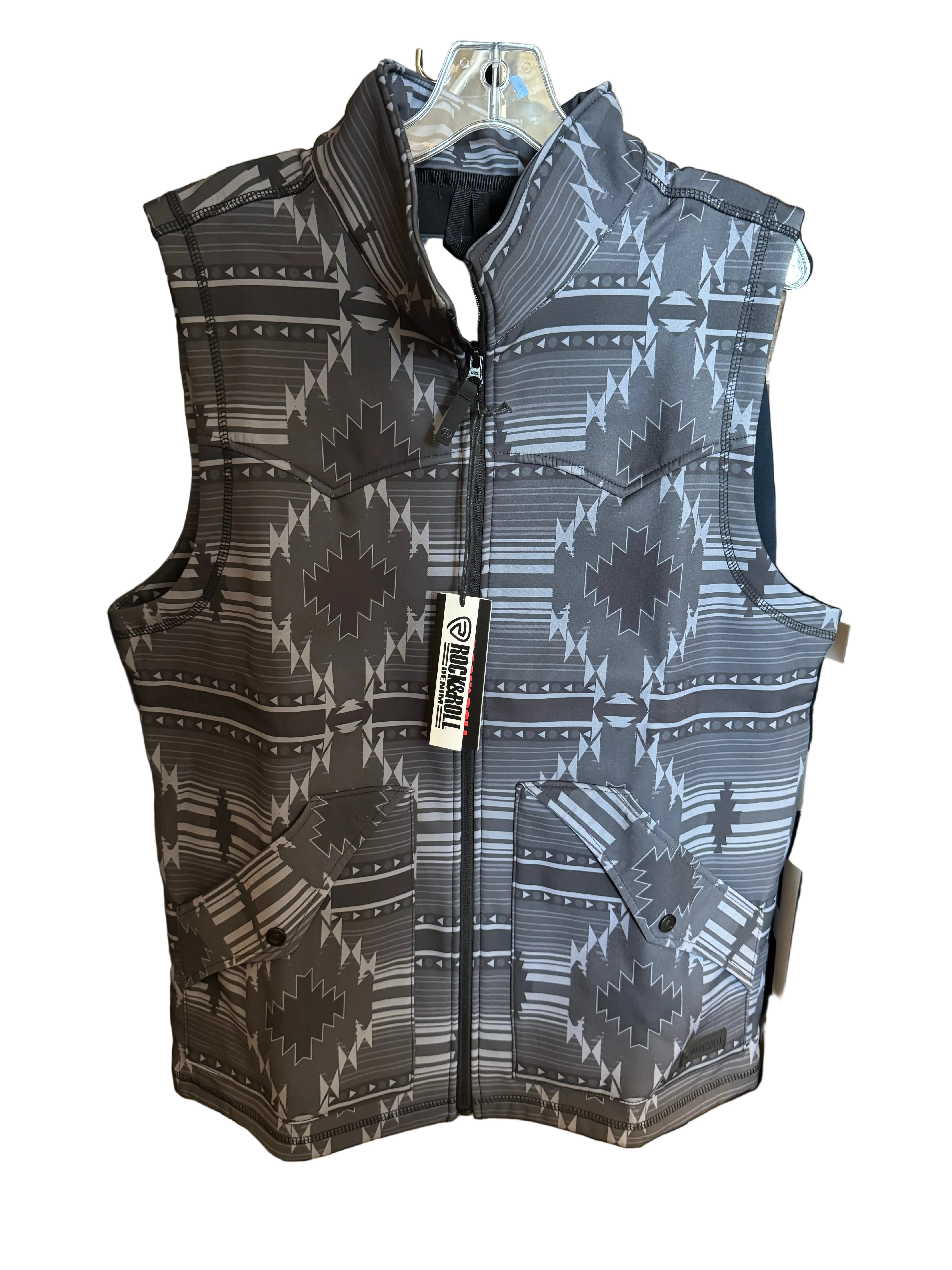 Rock & Roll Printed Softshell Vest BM98C09203