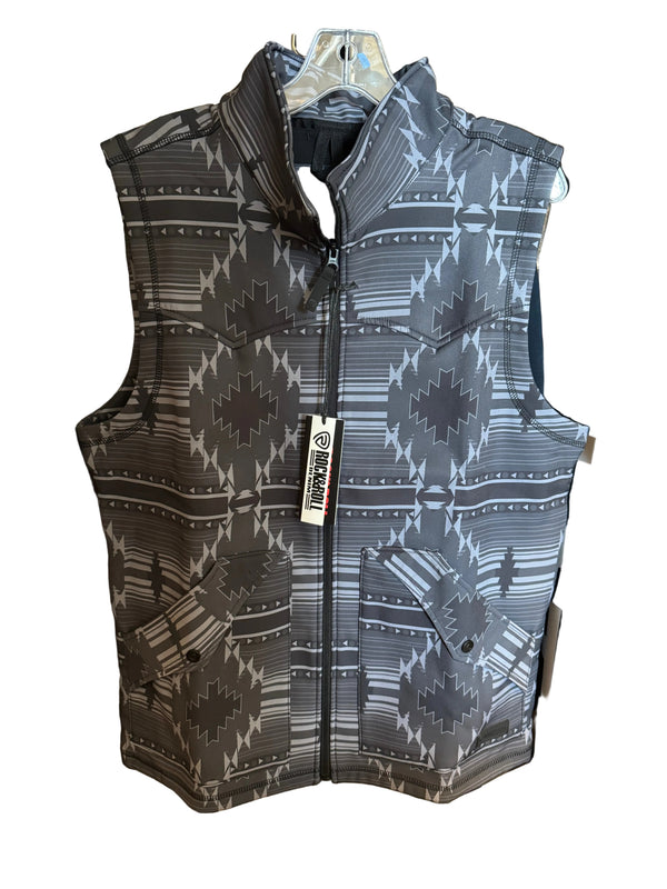 Rock & Roll Printed Softshell Vest BM98C09203