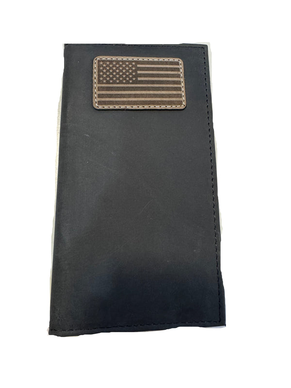 Ariat Black Flag Wallet/ Checkbook Cover A3570201