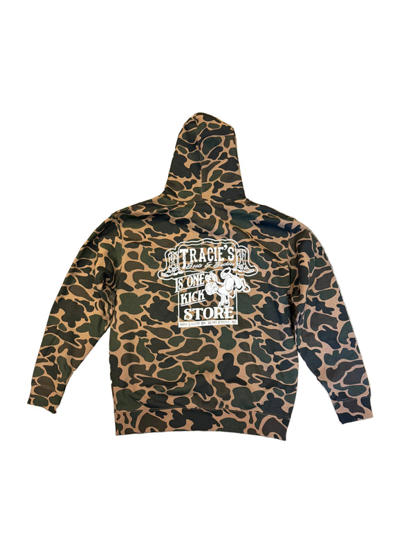 Tracie’s Boots and Buckles Duck Camo Unisex Hoodie