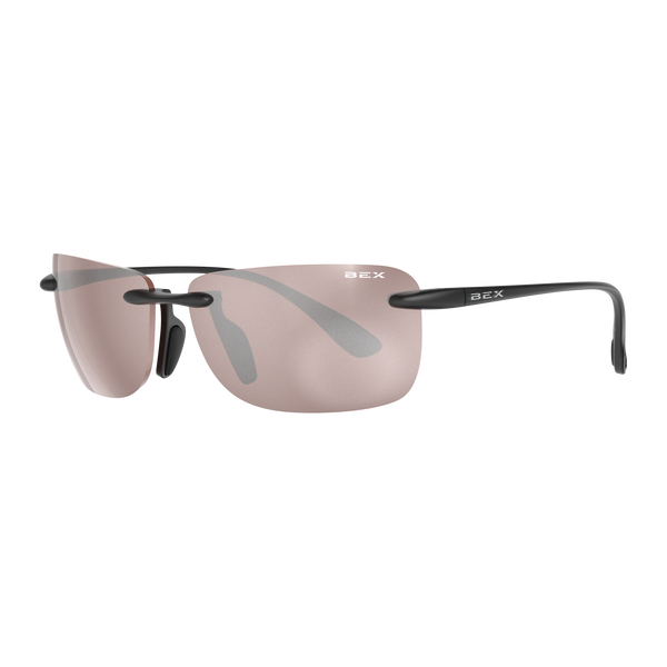 Bex Jaxyn X OTG Relialite Rimless Black Brown Silver Sunglasses-S164BBS