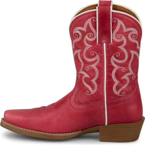 Justin Kids Pink Water Buffalo Boots-JK2793