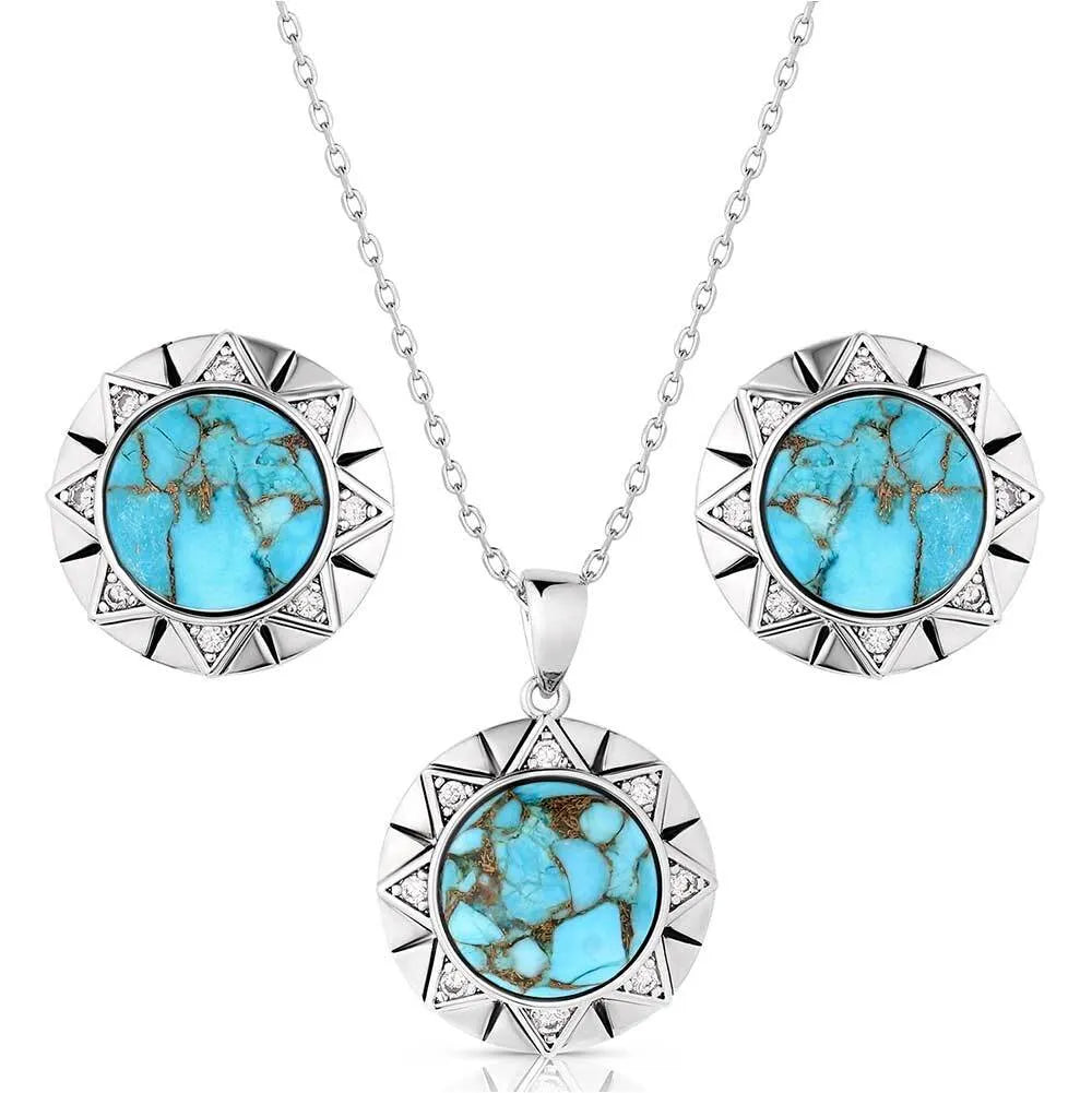 Montana Silversmiths Inner Love Turquoise Jewelry Set-JS6124
