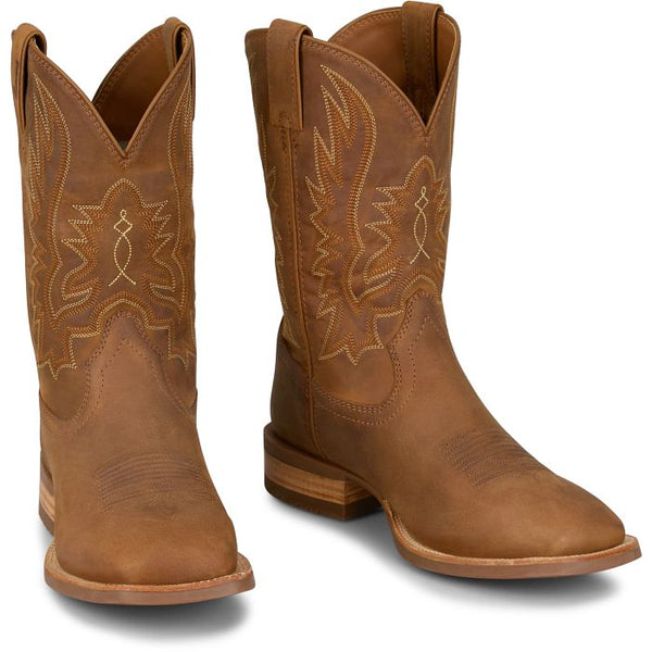 Men's Justin Rustle 11" Western - Chestnut Brown - OL7331