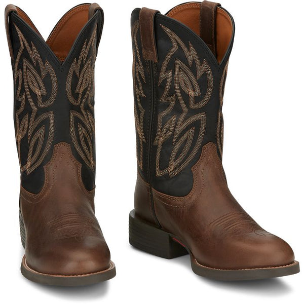 Justin Men's Rendon Round Toe Boot - Brown - SE7531
