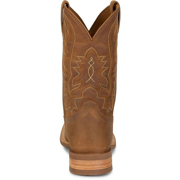 Men's Justin Rustle 11" Western - Chestnut Brown - OL7331