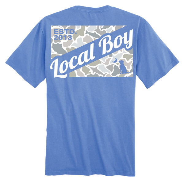 Local Boy Outfitters Camo Flag Saltwater T-Shirt - Marina