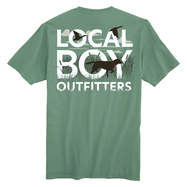 Local Boy Outfitters Text and Tail Short Sleeve Shirt - L1000727-LTG