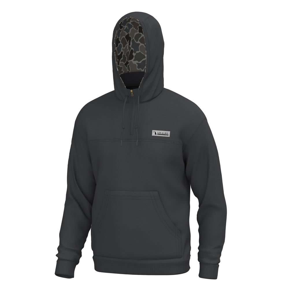 Local Boy Quarter-Zip Hoodie - Charcoal - L1300040-CHA