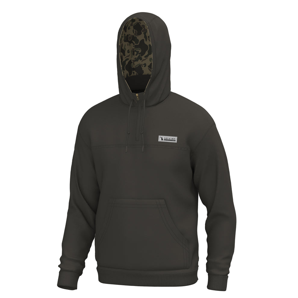 Local Boy Quarter-Zip Hoodie - Deep Mocha - L1300040-DMO