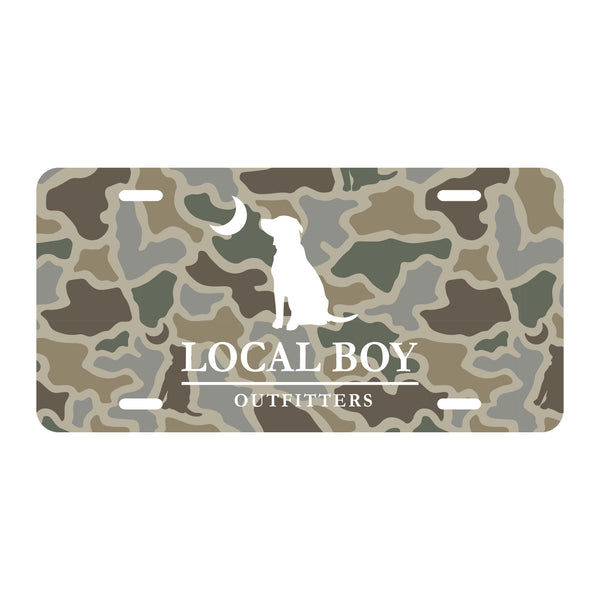 Local Boy License Plate - Sand Dog & Moon - L2100005-SDM