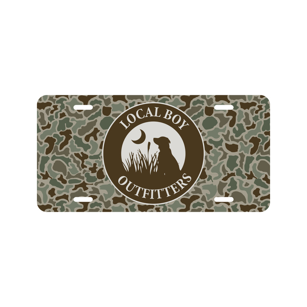 Local Boy Original Circle License Plate - Localflage Forest