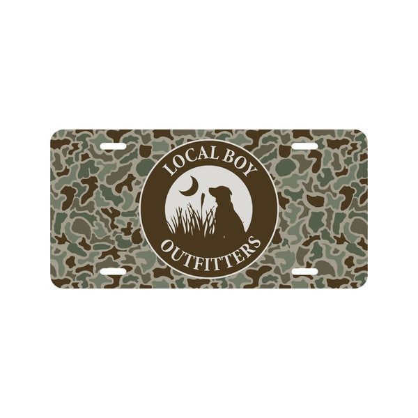 Local Boy Original Circle License Plate - Localflage Forest