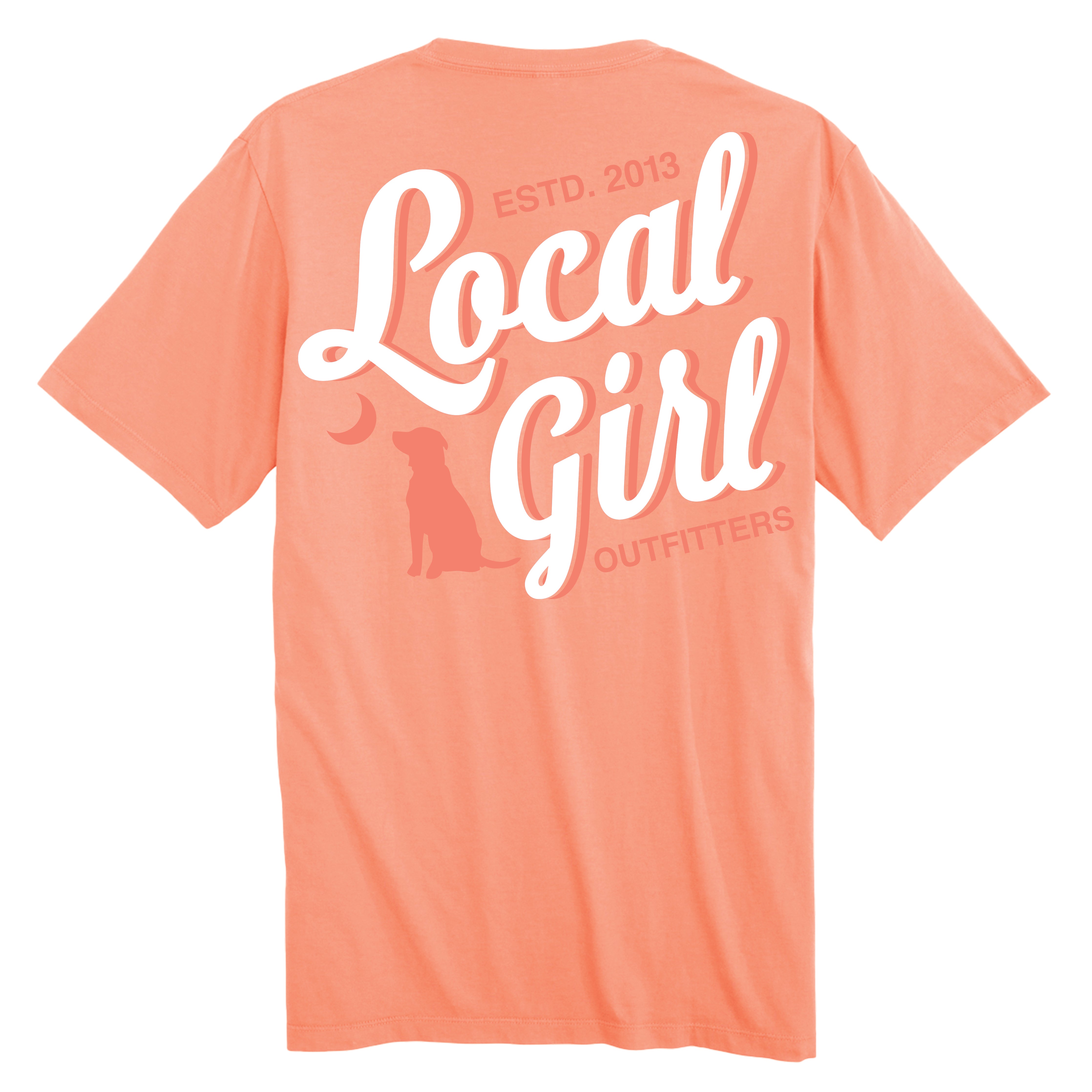 Local Girl Outfitters Stacked Script Short Sleeve Shirt - L5100067-NCT