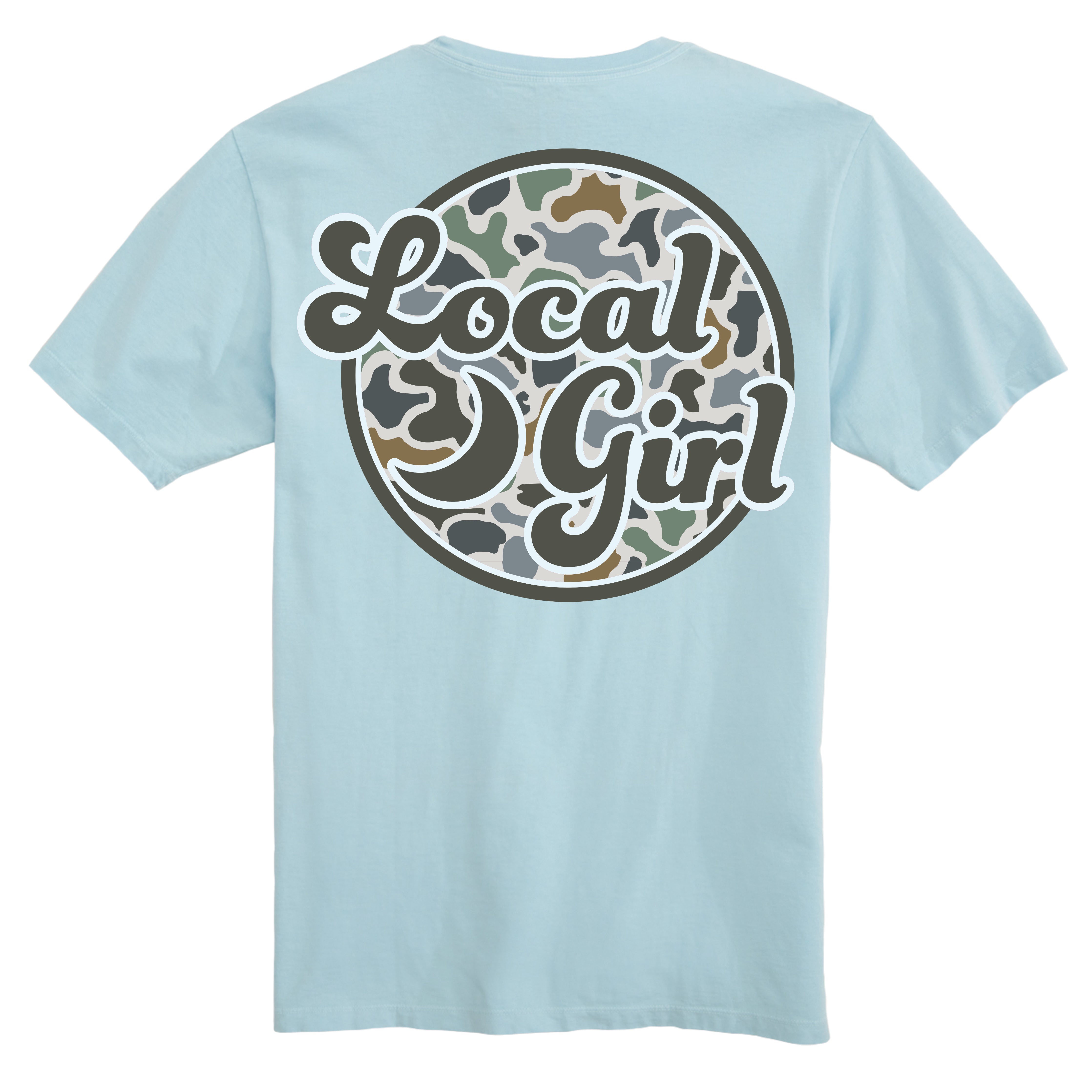Local Girl Outfitters Camo Patch Bluff Short Sleeve - L5100072-CBY