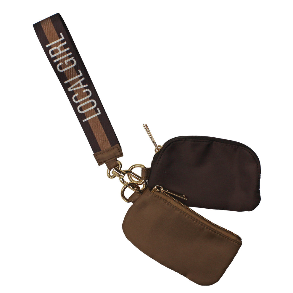 Local Girl Dual Wristlet - Espresso - L5210091-ESO