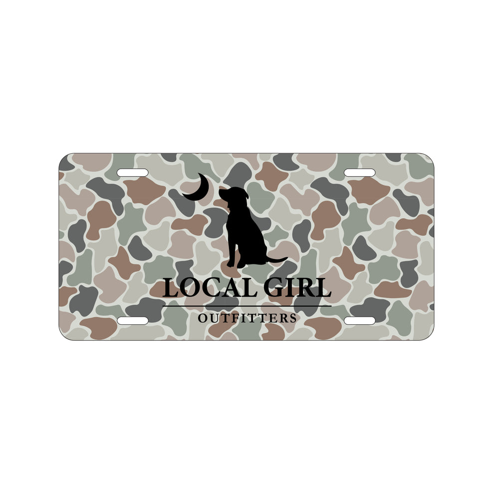 Local Girl License Plate - Forest Camo Flora  - L5210165-FCF