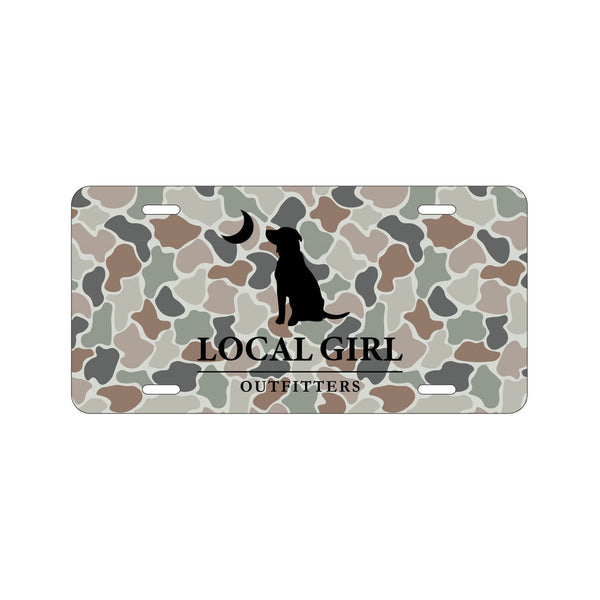 Local Girl License Plate - Forest Camo Flora  - L5210165-FCF