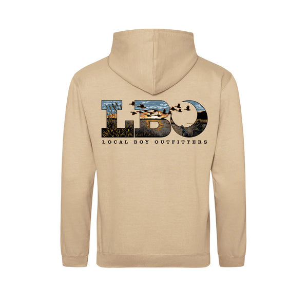 Local Boy Outfitters Brushwood Hoodie LBO Marsh Scene - Desert Sand - L1310033-DES