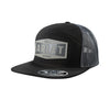 Ariat Work Leather Patch Black 7 Panel Snapback Cap - A290001101
