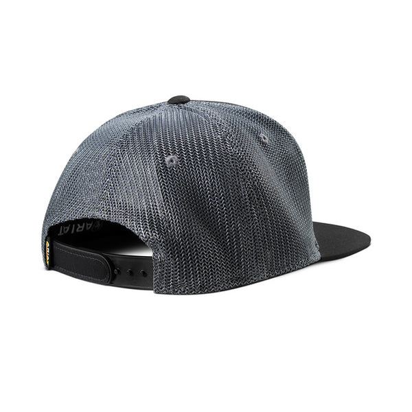 Ariat Work Leather Patch Black 7 Panel Snapback Cap - A290001101