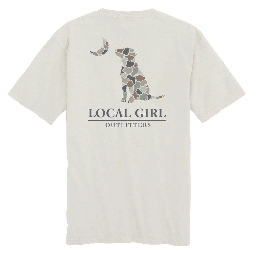 Local Girl Outfitters FC Flora Dog & Moon SS Tee - Silver - L5100041-SIL