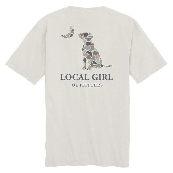 Local Girl Outfitters FC Flora Dog & Moon SS Tee - Silver - L5100041-SIL