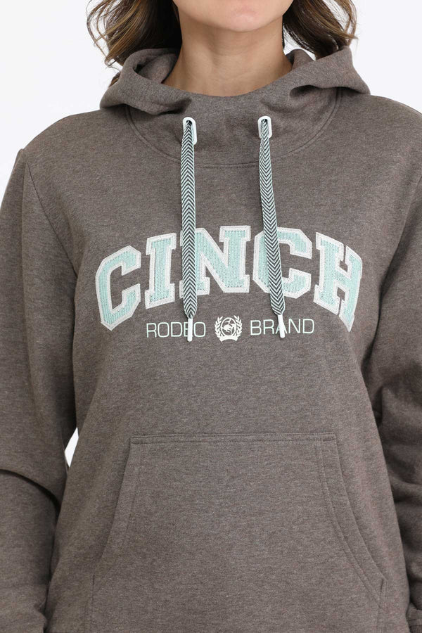 Cinch Ladies Sea Green and Brown Pullover-MAK7914002