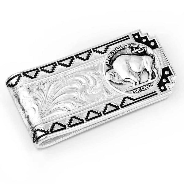 Montana Silversmiths Buffalo Nickel Southwestern Money Clip-MCL5766