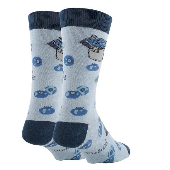 OOOH YEAH! A Little Blue Socks M/L Crew MD23504C