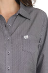Cinch Ladies Blue Circle ArenaFlex Button Up-MSW9163030