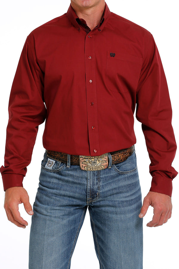 Cinch Men's Red Button Down MTW1105625