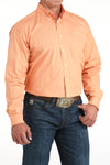 Cinch Mens Orange Button Down Shirt-MTW1105964