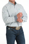 Cinch Mens Green and Purple Plaid Button Down-MTW1105973