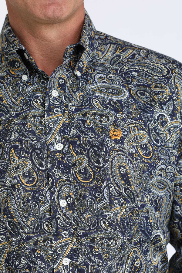 Cinch Mens Paisley Long Sleeve Shirt - MTW1106072