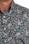 Cinch Men's Blue Paisley Long Sleeve Shirt - MTW1106088