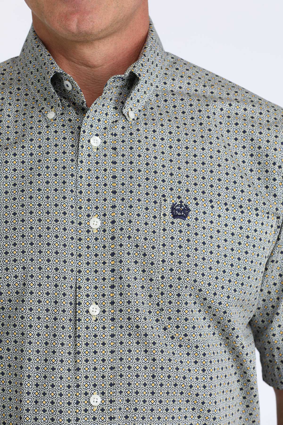 Cinch Men's Geometric Short Sleeve Shirt - MTW1111517