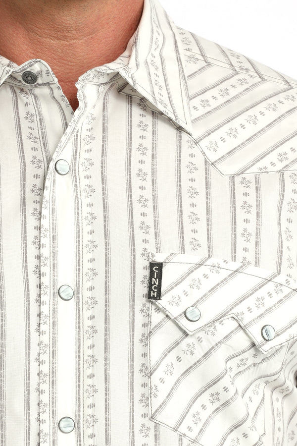 Men’s Cinch Modern Fit Snap Front Western Shirt - MTW1301094