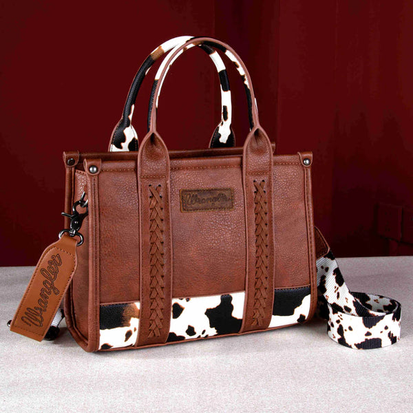 Wrangler Ladies Brown Cowhide Adjustable Purse WG102-8120SBK