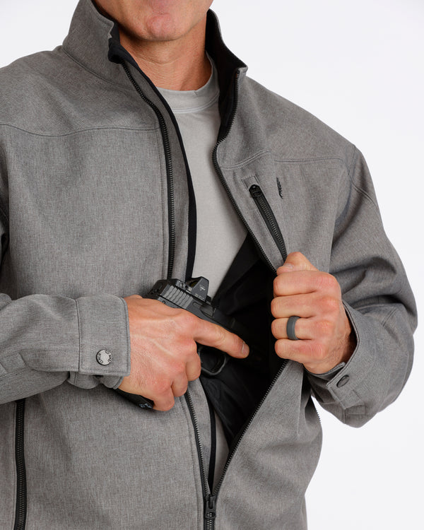 Cinch Men's Concealed Carry Bonded Jacket - Grey - MWJ1537008