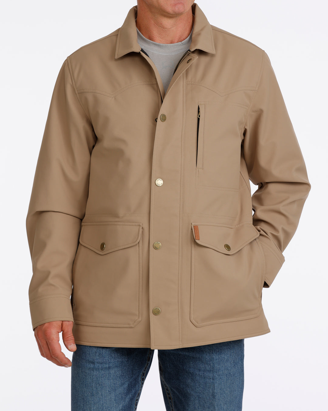 Cinch Mens Concealed Carry Tan Bonded Jacket-MWJ1940001