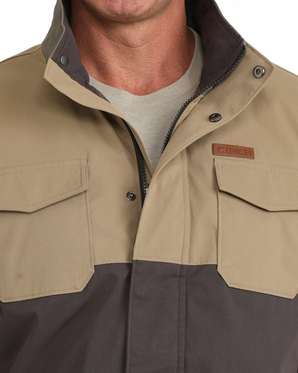 Cinch Men's Tan/Brown Twill Chore Jacket - MWJ1953001