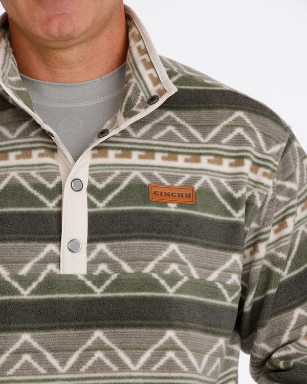 Cinch Men's Polar Fleece - Olive - MWK1514029/MWK151429X