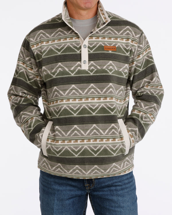 Cinch Men's Polar Fleece - Olive - MWK1514029/MWK151429X