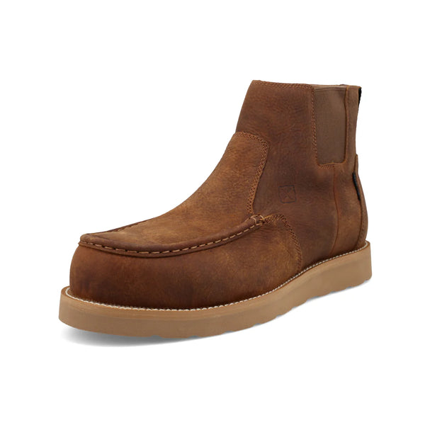 Twisted X Men's 6" Chelsea Wedge Sole Work Boot - Rawhide - MWWNW01
