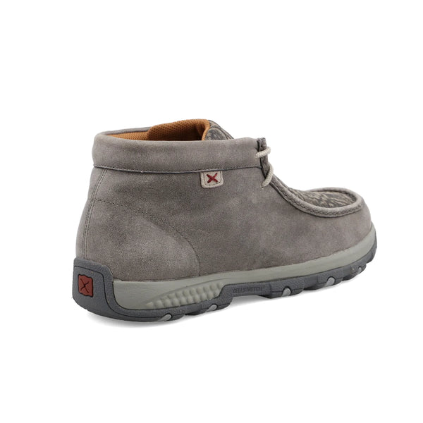 Twisted X Men's Chukka Driving Moc with Grey Elephant Print MXC0017