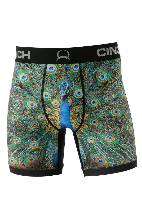 Cinch Men's 6' Peacock Boxer Brief MXY6009016
