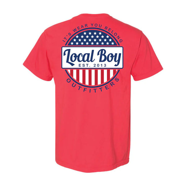 Local Boy Merica T-Shirt - Paprika - L1700019