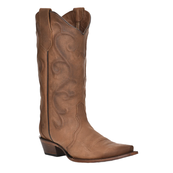 Circle G Ladies Cinnamon Embroidery Boots L6014
